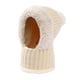thumbnail image 1 of Gorro de invierno para mujer, gorro de protección, ideal para viajar y andar en bicicleta en climas fríos. Beige, 1 of 8
