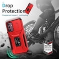 thumbnail image 6 of for Samsung Galaxy A15 5G Case with HD Screen Protector & Slide Camera Cover & Kickstand, Samsung A15 5G Case [Military-Grade] Phone Case for Samsung Galaxy A15 5G (Y_Red), 6 of 17
