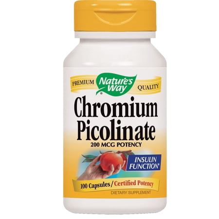 Nature's Way Chromium Picolinate 200 mcg, 100 Ct