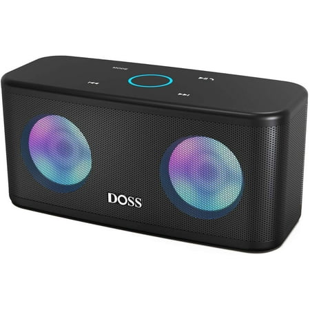 DOSS SoundBox Plus Portable Bluetooth Speaker with HD Sound and -Black