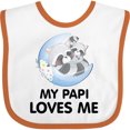 thumbnail image 3 of Inktastic Raccoon My Papi Loves Me Boys or Girls Baby Bib, 3 of 4