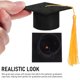 thumbnail image 3 of FOMIYES 4Ud Tapas Para De Graduación Negras Realistas Para Eventos Y Celebraciones, 3 of 7