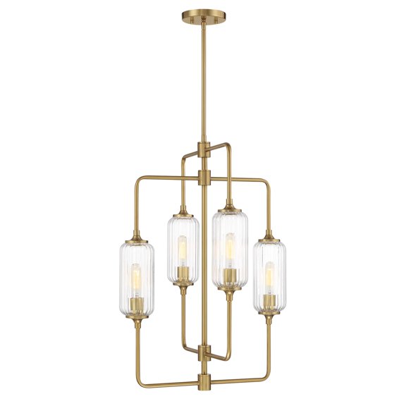 Holton 4-Light Chandelier in Warm Brass