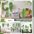 thumbnail image 5 of Artificial Hanging Plants for Shelf, 4 Pack Fake Potted Greenery Faux Eucalyptus Vine, Mandala Vine, String of Pearls,Pea pod Leaves in Pot for Office Living Room Bathroom Indoor Outdoor Décor, 5 of 6