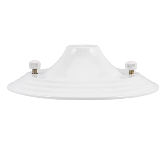 VORCOOL Ceiling Light Cover Plate White Metal Vintage Style Easy Setup Fixture