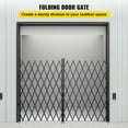 thumbnail image 2 of Dranite Steel Folding Security Gate 5'x10' - 360° Rolling w/ Keys, 2 of 6