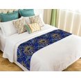 thumbnail image 1 of EREHome Chemin de Lit Zodiaque Foulard de Lit Décoration de Lit 20x95 Pouces, 1 of 1