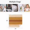 thumbnail image 4 of Burnt Orange Ombre Stripe Cloth Napkins, Farmhouse Striped Gradient Washable and Reusable Dinner Napkins Set of 6, Table Napkin for Kitchen Party Birthday Wedding Hotel Housewarming 20"x20", 4 of 8