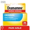Dramamine Original, Motion Sickness Relief, Sensitive Stomach, 36 Count