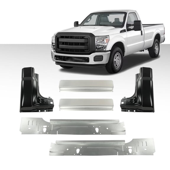 Fit For 99-16 Ford Super Duty Standard Cab Inner&Outer Rocker Panels Cab Corner