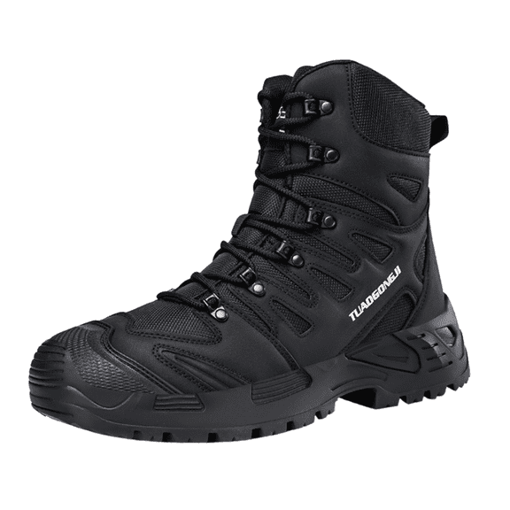SKIUHS Men's High Top Non-Slip Tactical Boots – Durable Outdoor Hiking Boots