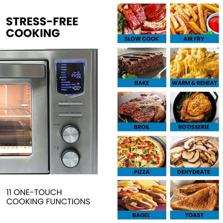 Kenmore 1700 W 6 Slice Digital Air Fryer Toaster Oven