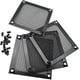 thumbnail image 4 of Paquete de 4 parrillas de filtro de ventilador de computadora con tornillos, malla de aluminio ultrafina, color negro Namotu CZDZ-HQ34-3, 4 of 5