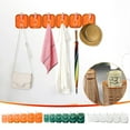 thumbnail image 3 of Nkmbld Sticky Hooks for Hanging Heavy Duty, Non-Marking Hangers Waterproof, Sticky Wall Hooks for Keys, Bathroom, Kitchen, Door, Home Improvement, Orange, 3 of 7