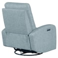 thumbnail image 6 of Pemberly Row Contemporary Power Fabric Swivel Glider Recliner in Blue, 6 of 7