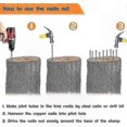 thumbnail image 5 of 3.5 Inch Copper Nails for Tree Stump Removal, 40 Pack Pure Copper Spikes Hardware, 5 of 5
