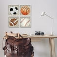 thumbnail image 3 of Stupell Industries Various Rustic Sports Balls Art for Kids Painting White Framed Art Print Wall Art, 12 x 12, Set of 4, 3 of 10