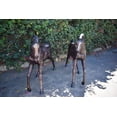 thumbnail image 4 of Nifao Pair Of Very Detailed Young Horses, Foals, Bronze Statues – Garden Outdoor Decor Sculpture, 56"L x 50"W x 47"H, 4 of 10