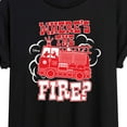 thumbnail image 3 of Disney - Wheres The Fire - Juniors Ideal Flowy Muscle T-Shirt, 3 of 5