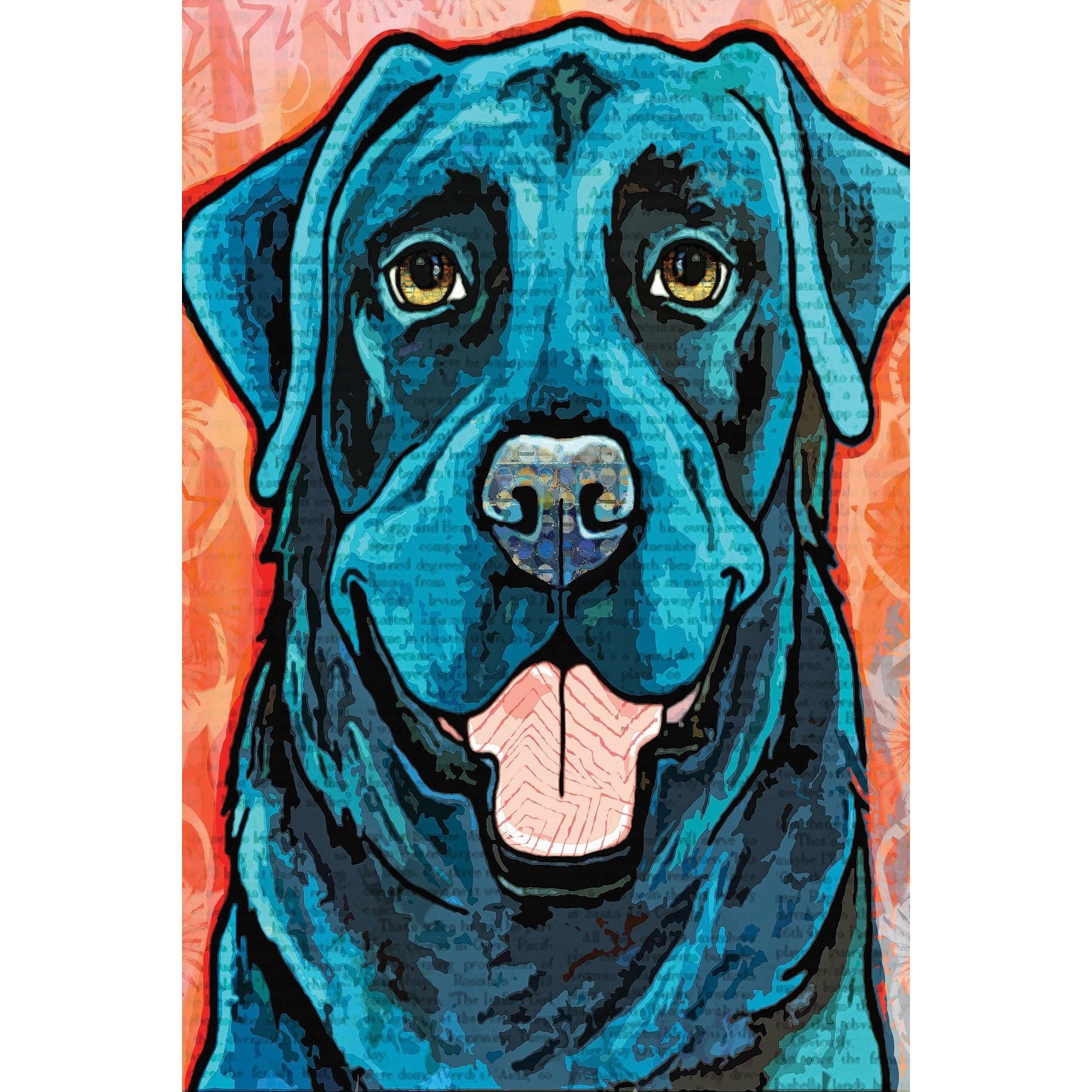 Marmont Hill Black Lab Painting Print
