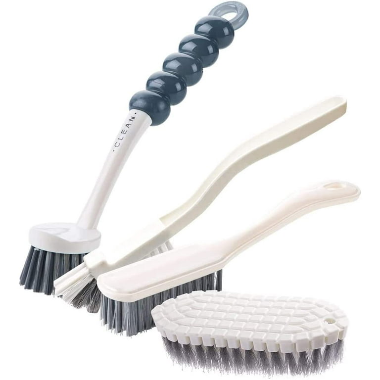  Amazer Dish Brush with Handle, 2 Pack Kitchen Scrub Brushes for  Cleaning, Dish Scrubber with Stiff Bristles for Sink, Pots, Pans : Health &  Household