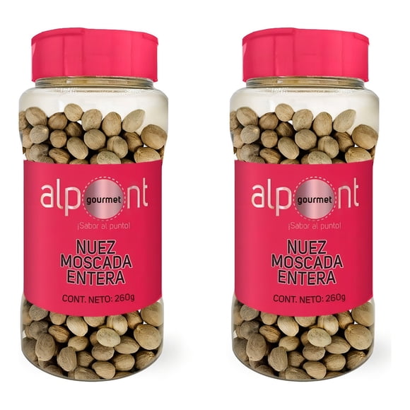 Alpont Nuez Moscada Entera 260 Gramos 2 Piezas