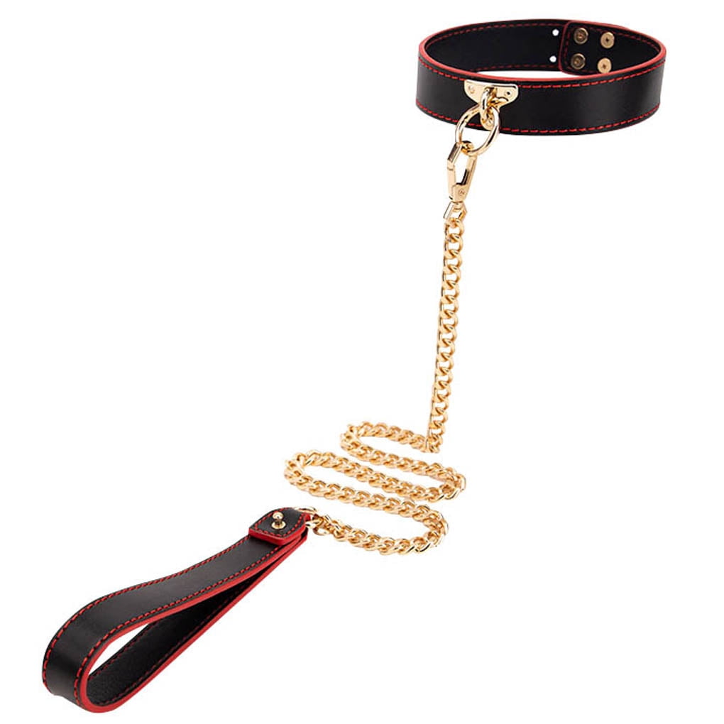 TureClos Unisex Collar Women Men PU 