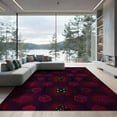 thumbnail image 2 of ODIKA 8'x10' Washable Area Rug Dice Graphic Funky Aesthetic Streetwear Men Cartoon Anime Alt Refined Structured for King Size Bedroom Under Bed, Master Suite, Non-Shedding, Easy Care, 2 of 7