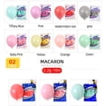 thumbnail image 4 of Globos de látex pastel, grandes, redondos, macaron, color caramelo, arco iris, varios colores, biodegradables, a granel, helio, gas o aire inflado para niños, fiesta de cumpleaños, suministros de deco kaili Sencillez, 4 of 5