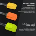 thumbnail image 5 of 3pcs Kitchen Cooking Flexible Silicone Spatula Set Heat Resistant Turner Scraper Baking Utensils Green Orange Yellow, 5 of 7