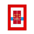 thumbnail image 1 of Symétrie dans Toutes les Choses Image Affichage Art Cadre Photo Rouge, 1 of 4