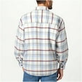 thumbnail image 5 of Under $10 Mens Long Sleeve Lightweight Plaid Button Down Shirts Regular Fit Casual Shirts with Pockets for Transitional Weather, 5 of 8