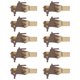 thumbnail image 3 of Wosthever 10 Uds. De Clips de para Navidad, adornos navideños DIY, decoración de fiesta de año nuevo, Clip de pared de fotos, Kits de decoración para fiestas Alce, 3 of 6