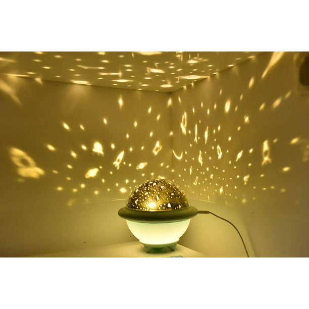 Starry Sky Ocean Universe UFO Projection Lamp Creative Romantic LED Night Light Bedroom Bedside Lamp for Children Kids Baby Gift