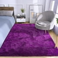 thumbnail image 6 of Softlife Super Soft Rug For Living Room Fluffy Rugs For Dorm Room Cute Plush carpet For Bedroom,3' x 5',Dark Purple, 6 of 7