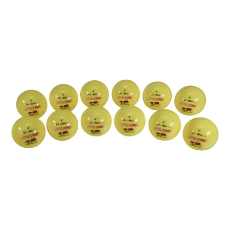 Sportime Inflatable Balls Multi-Purpose 4 Inches Yellow Pack of 12