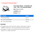 thumbnail image 2 of Front Engine Mount - Compatible with 1964 - 1967, 1973 Chevy Malibu 1965 1966, 2 of 2