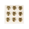 thumbnail image 1 of Inteprter 10 hojas de pegatinas de diamantes de imitación, calcomanías acrílicas de mano para niños, estudiante tridimensional DIY, amor, corazón, Artesanía Café Ligero Inteprter HA062097-10B, 1 of 6