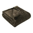 thumbnail image 2 of Ultra-Soft Fuzzy Velvety Sheen Fleece Blanket Chocolate / Twin, 2 of 3