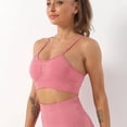 thumbnail image 4 of Conjunto de Yoga sin costuras, trajes de gimnasio con pantalones cortos, Top corto, Sujetador deportivo, conjunto de 2 piezas, conjunto de entrenamiento para correr ajustado, ropa de Fitness, 4 of 5