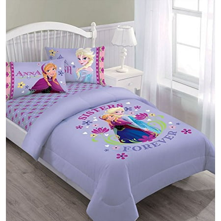 Disney Frozen Nordic Summer Florals Twin Comforter Set With Fitted