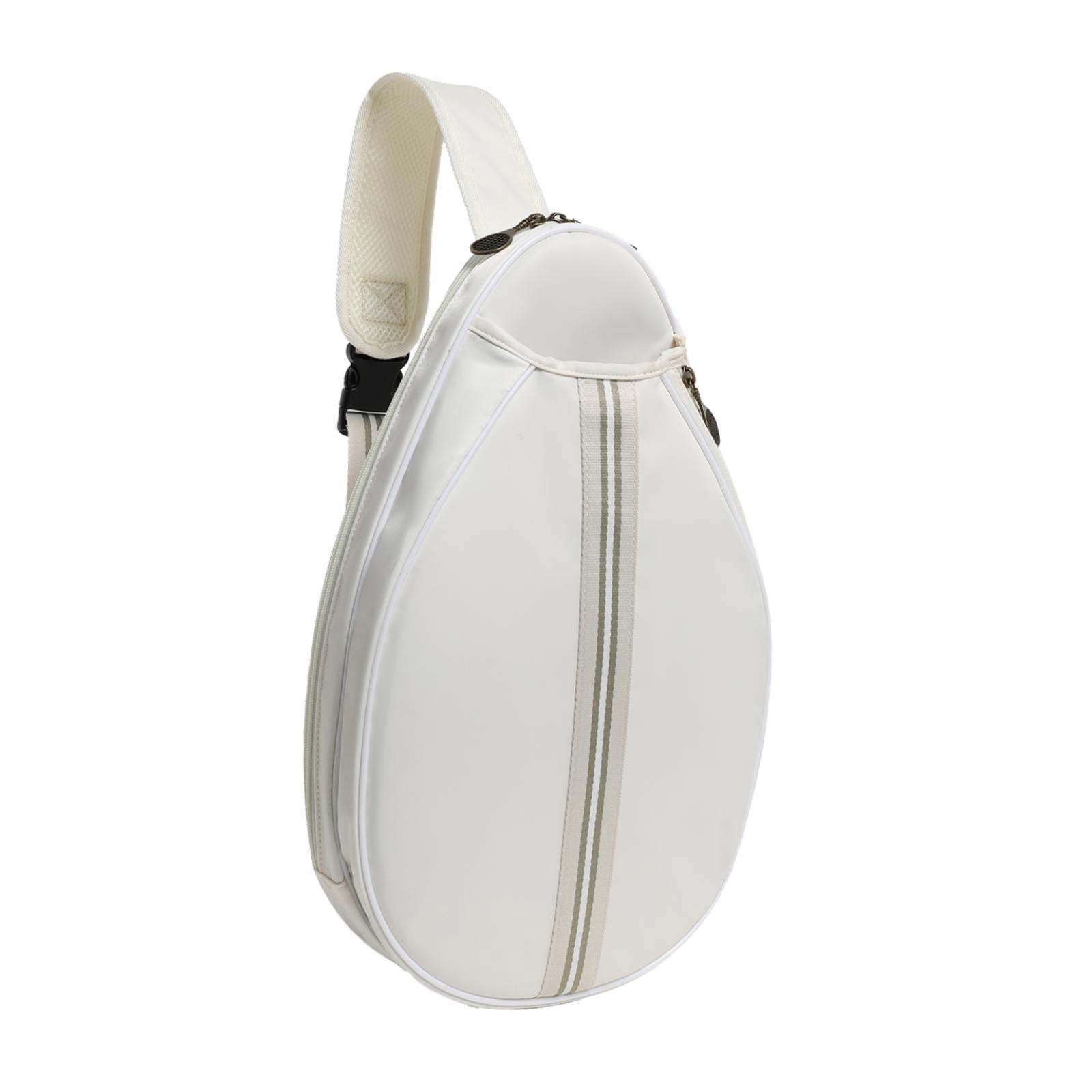 Baoblaze Tennis Bag for Men Women Tennis Racket Bag Professional Beginners Large Capacity White