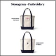 thumbnail image 5 of Lands' End Small Solid Color Zip Top Canvas Tote Bag, 5 of 5