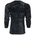 thumbnail image 3 of ARCHAIC BY AFFLICTION Men's Thermal Shirt BLACK TIDE Biker, 3 of 9