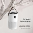 thumbnail image 3 of Pequeño purificador de aire portátil para el hogar con ruido blanco, mini limpiador de aire para dormitorio de escritorio, oficina, dormitorio de coche, filtro purificador de aire de viaje U, 3 of 5