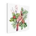 thumbnail image 2 of Jennifer Paxton Parker 'Cardinal Holly Christmas II' Canvas Art, 2 of 3