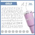 thumbnail image 2 of 8 Sheets Glitter Letter Stickers for Stanley Cup, Alphabet Name Stickers for Water Bottles,Vinyl Waterproof Personalized Letter Number Name Tags Logo Stickers for Stanley Tumbler Accessories (Silver), 2 of 7
