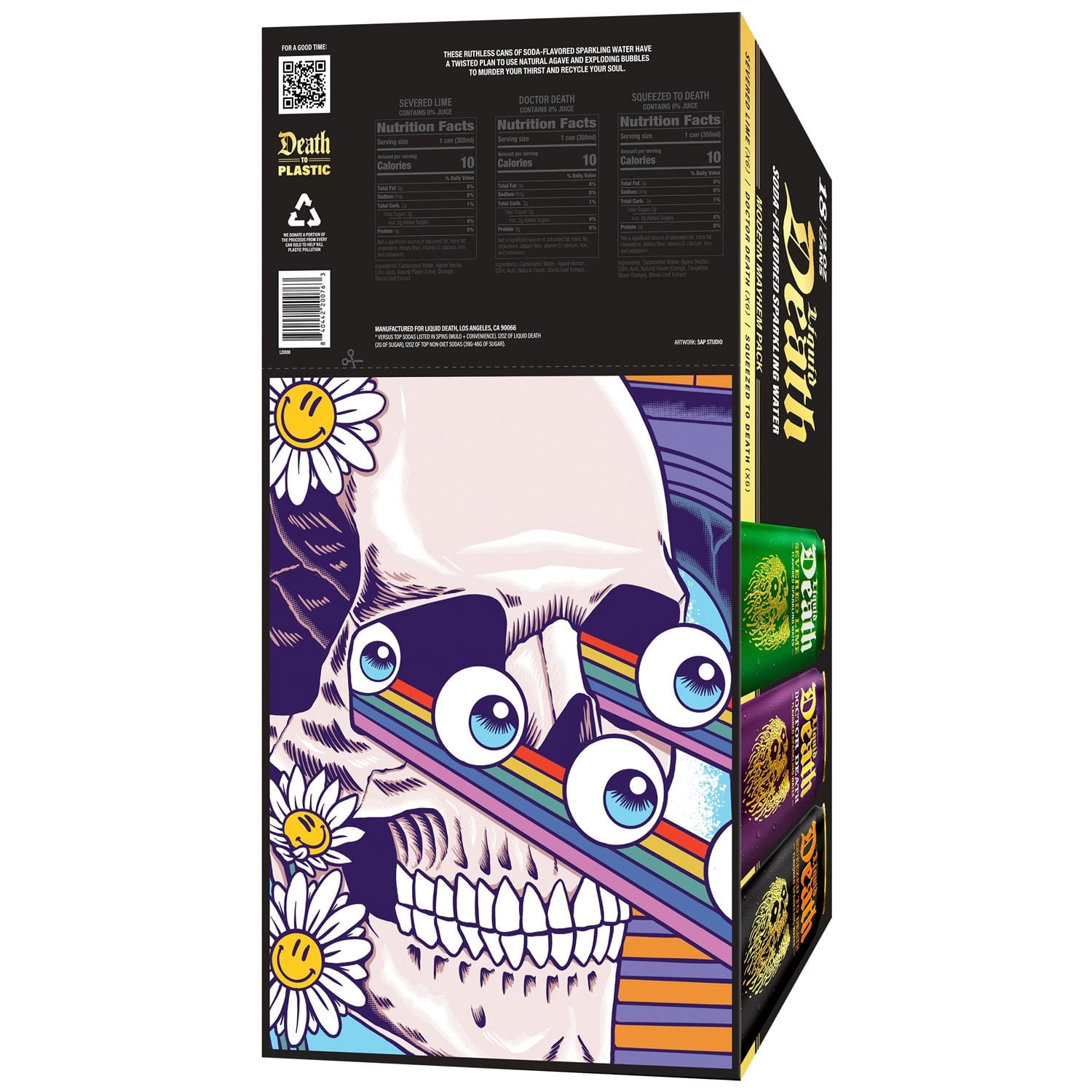 Liquid Death Soda Flavored Sparkling Water Variety Pack, 12 fl. oz., 18 pk.