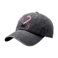thumbnail image 5 of Miaoju Cancer Baseball Caps Cancer Awareness Accessories Adults Women Men Pink Ribbon Embroidered Hats Gifts, 5 of 5