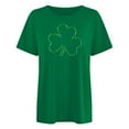 thumbnail image 2 of Chemise de la Saint-Patrick pour Femmes Imprimée d'Hiver Décontractée à Fleurs, 2 of 4
